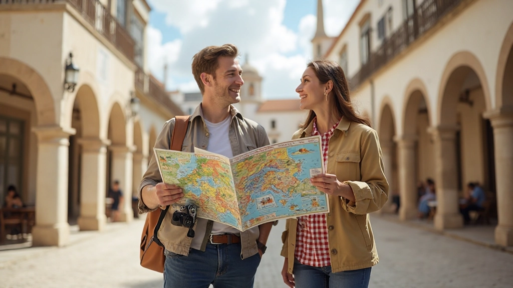 Casal desfrutando refeição autêntica em restaurante tradicional espanhol