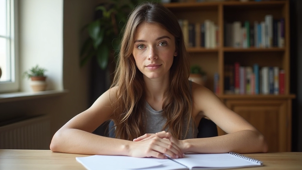 Pessoa estudando espanhol com materiais de aprendizado em ambiente acolhedor